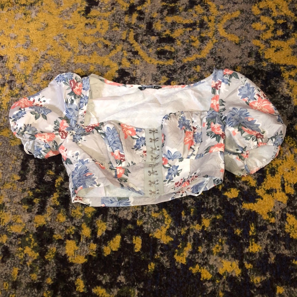 Floral crop top